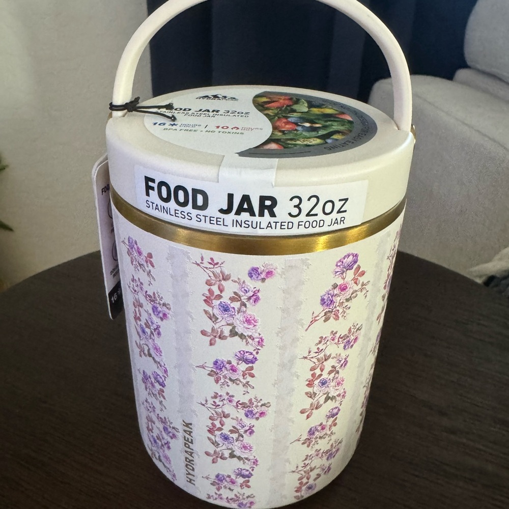 Hydrapeak Floral Insulated Food Jar - 32oz